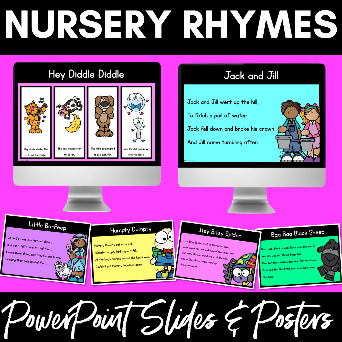 Nursery Rhyme PowerPoint Slides and Posters