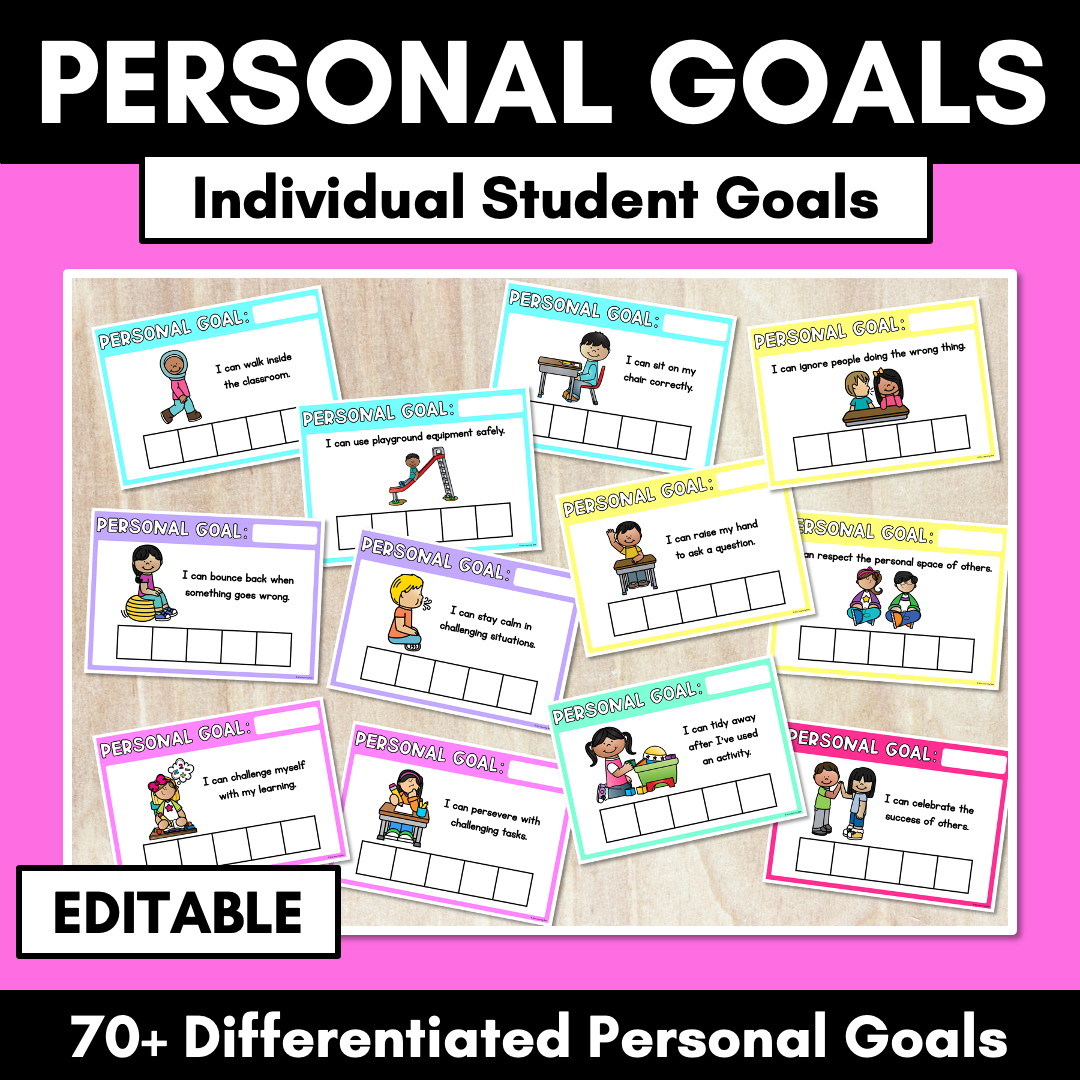 EDITABLE PERSONAL LEARNING GOALS
