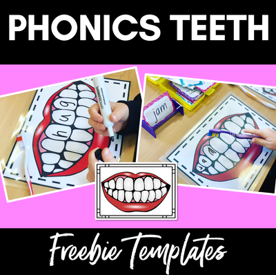 Phonics Teeth Brushing Template - Spelling Activity
