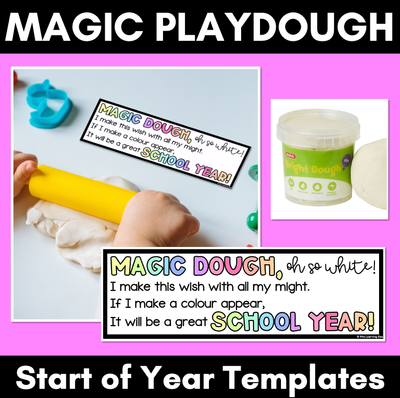 Magic Dough First Day of School Templates
