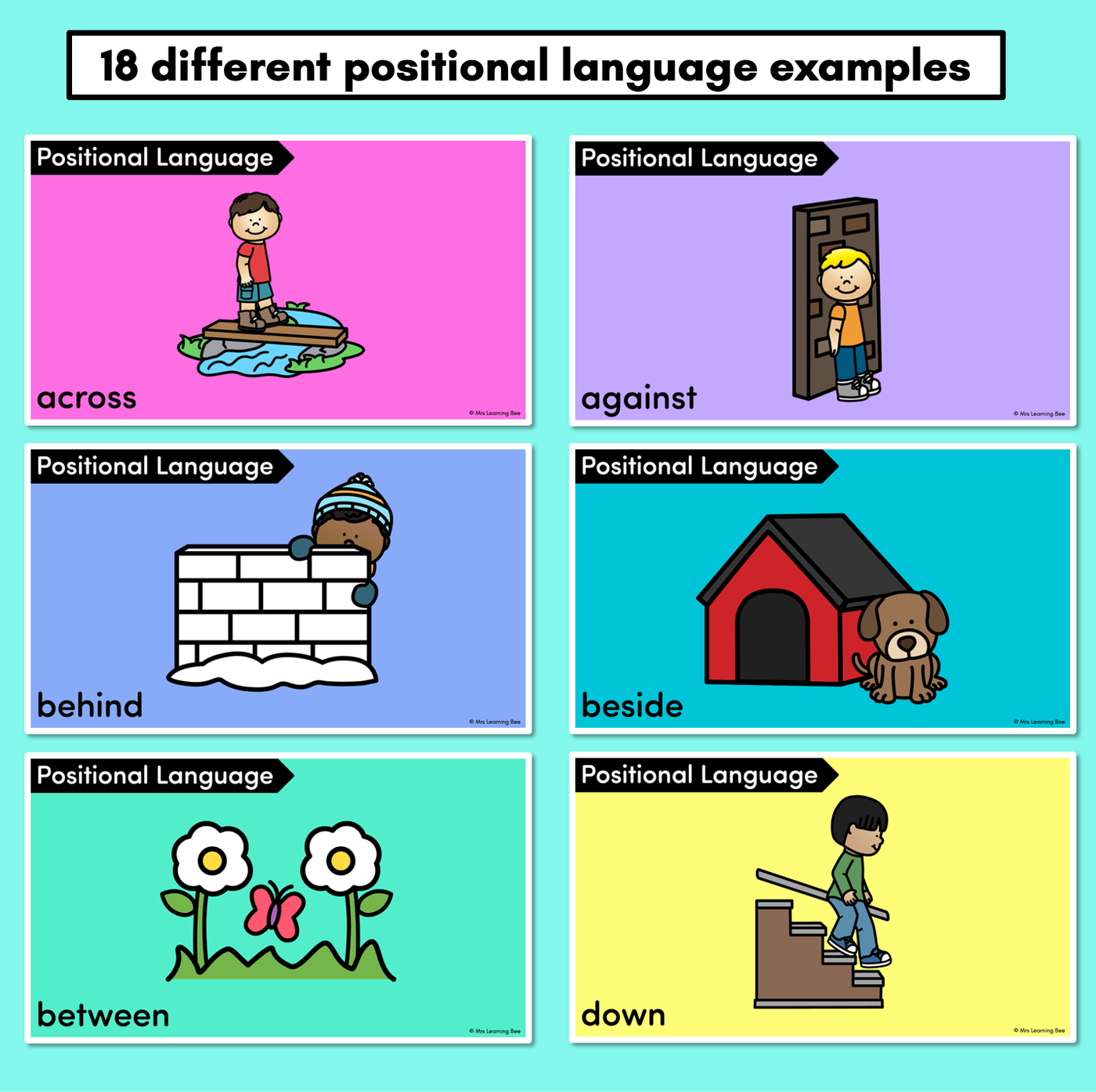 Positional Language Digital Slides - Position Words