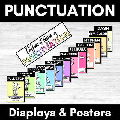 Punctuation Posters RAINBOW