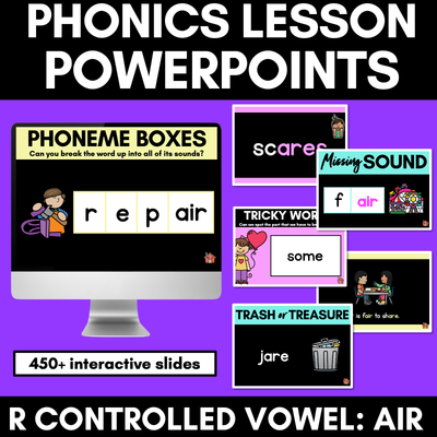 R-Controlled Vowel | AIR Sound Powerpoint