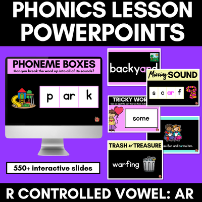 R-Controlled Vowel- AR Sound Powerpoint