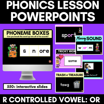 R Controlled Vowels | Or Sound Powerpoint