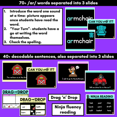 R-Controlled Vowel- AR Sound Powerpoint