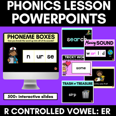 R-Controlled Vowels | ER Sound Powerpoint