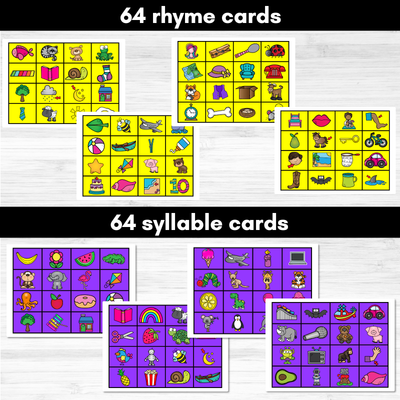 Rhyme and Syllable Board Games - Phonological Awareness