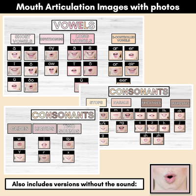 Mouth Articulation Flash Cards NEUTRAL