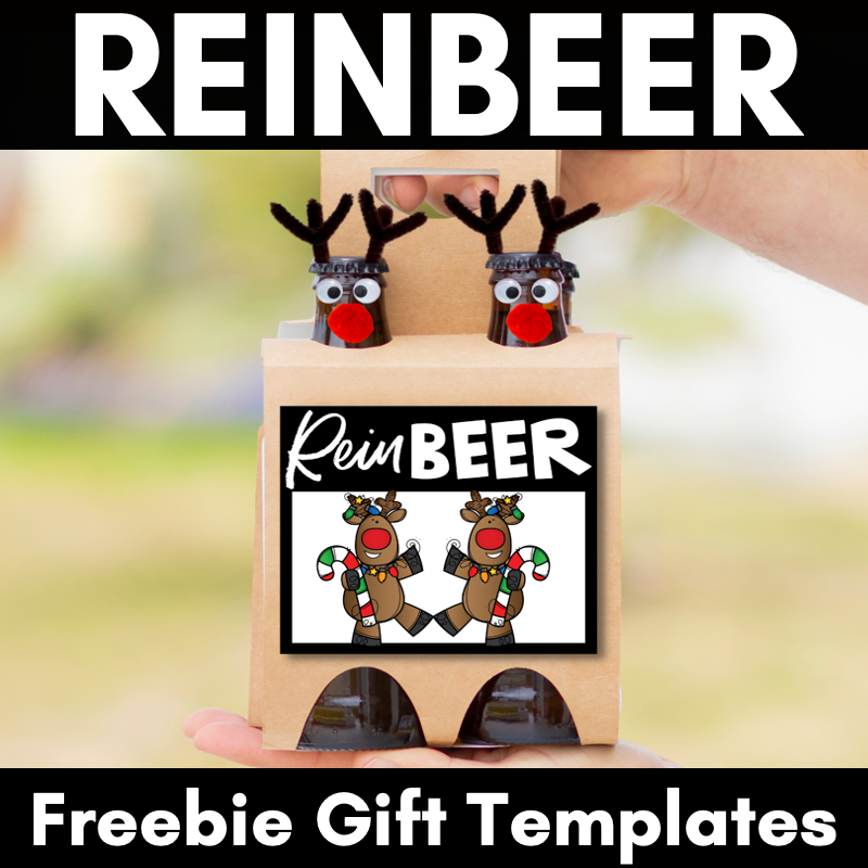 REINBEER Freebie Teacher Gift Tags