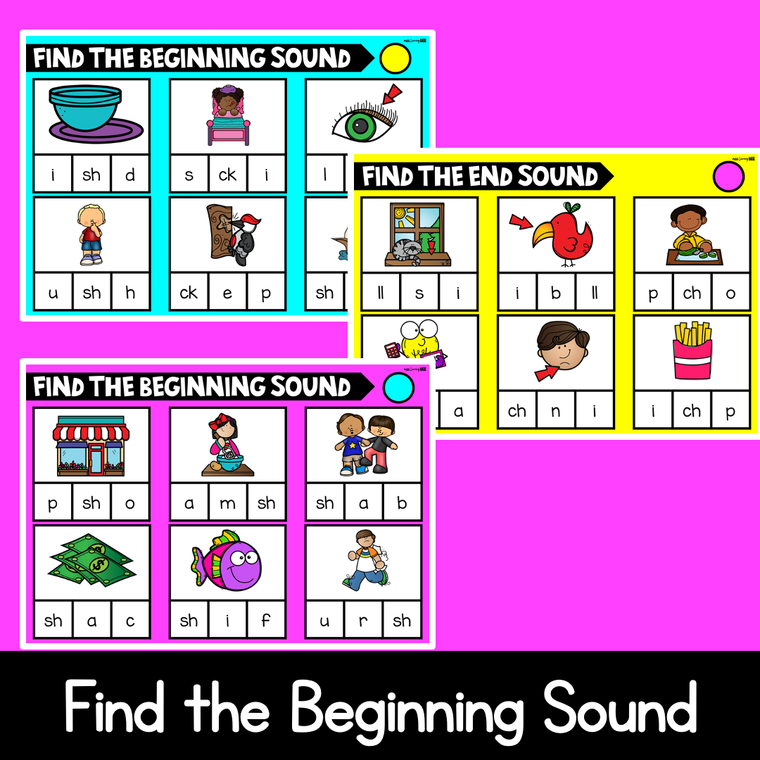 Digital Phonics Slides for Common Digraphs | Beginning, Middle & End Sounds