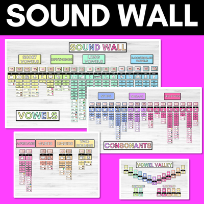 Sound Wall with Mouth Articulations RAINBOW