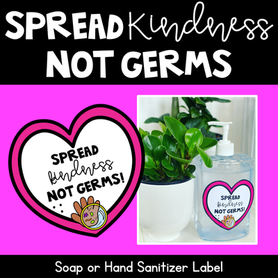 Spread Kindness Not Germs LABELS