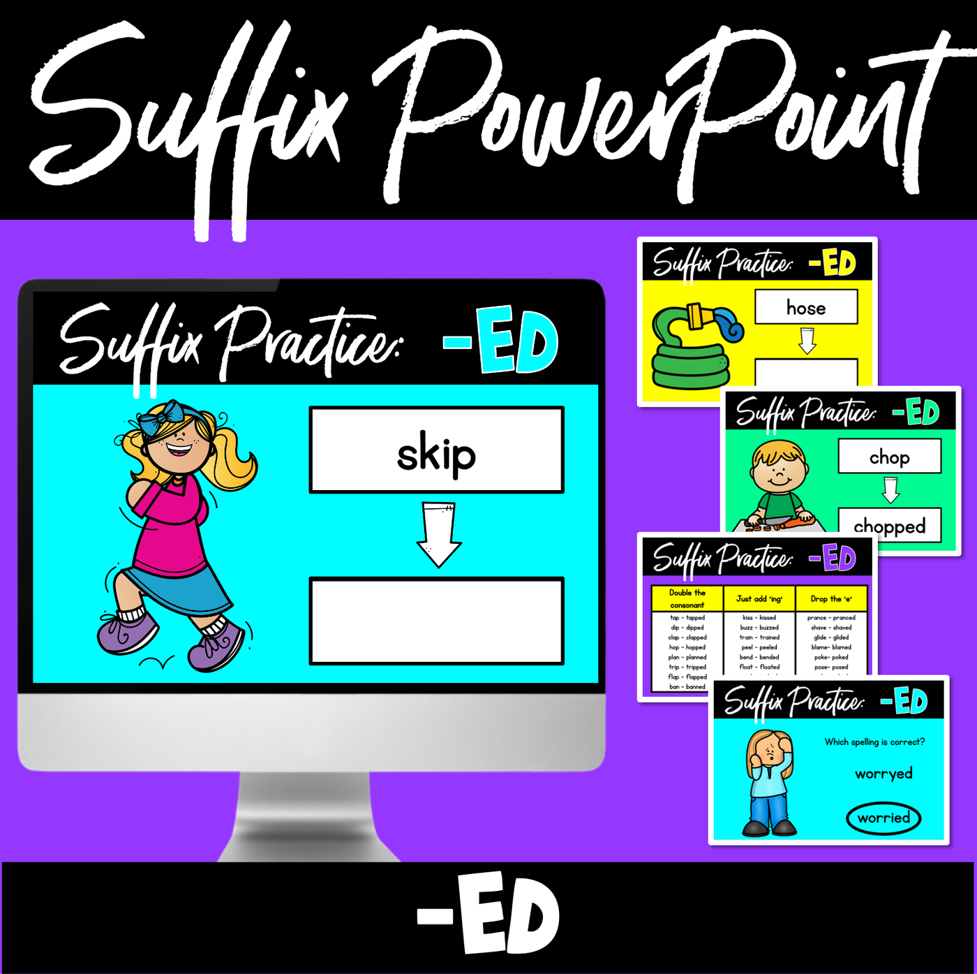 Adding ED | Suffix Rule PowerPoint