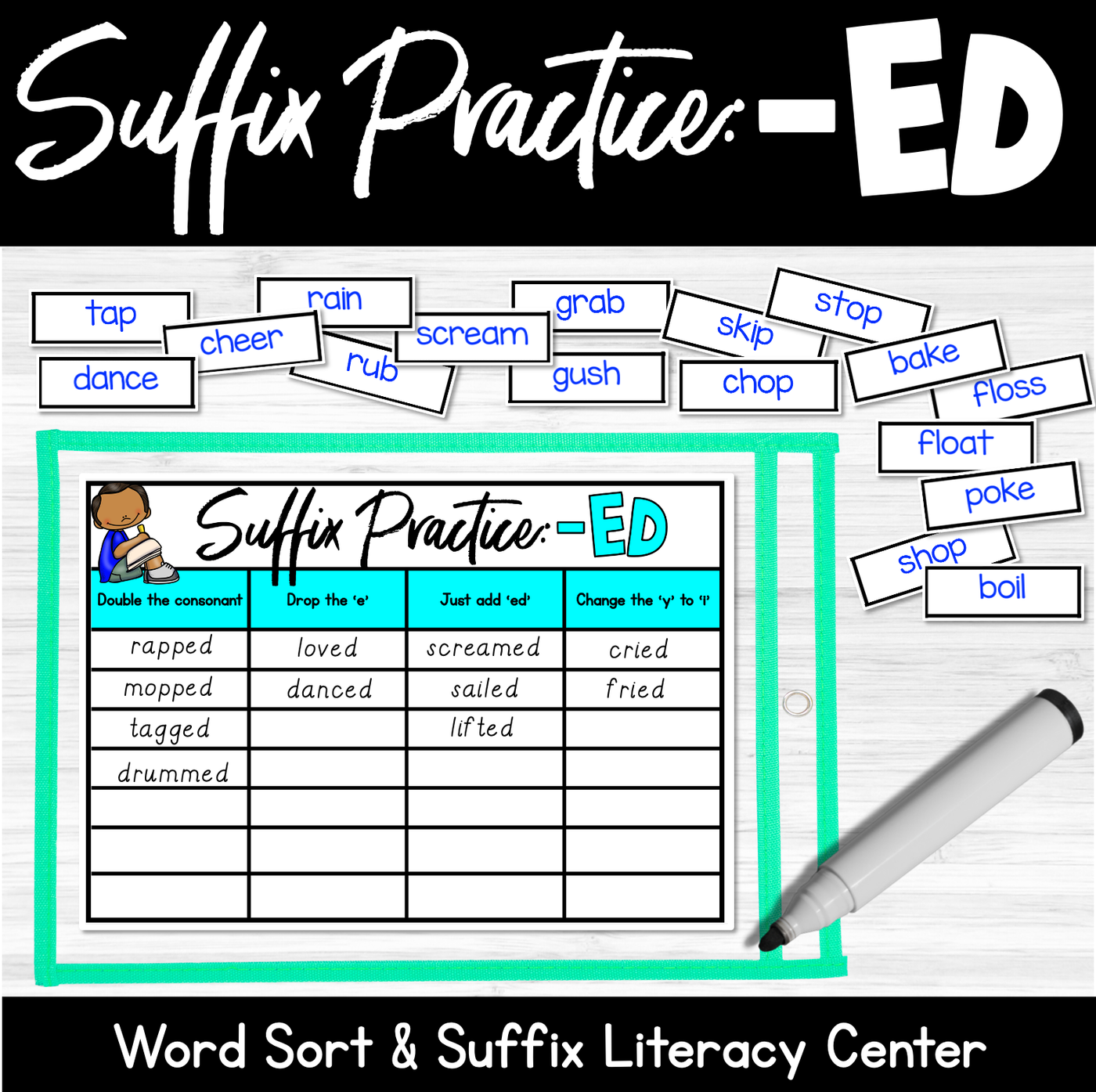 Adding ED | Suffix Rule Literacy Center
