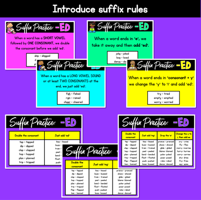 Adding ED | Suffix Rule PowerPoint