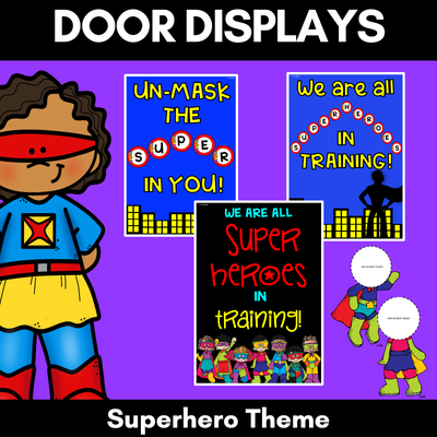 SUPERHERO THEME Door Displays