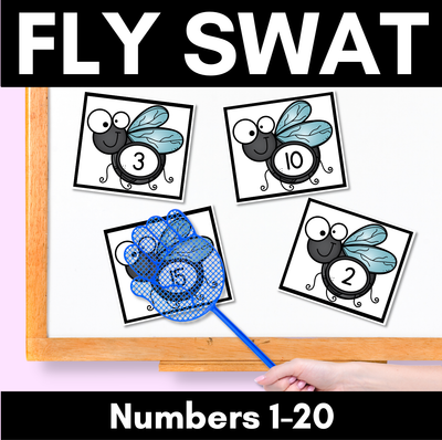 FLY SWAT NUMBER TEMPLATES - FREEBIE NUMBER FLIES