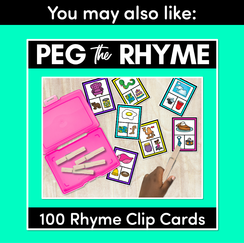Syllable Clip Cards - Phonological Awareness Activities for Kindergarten
