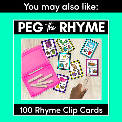 Syllable Clip Cards - Phonological Awareness Activities for Kindergarten
