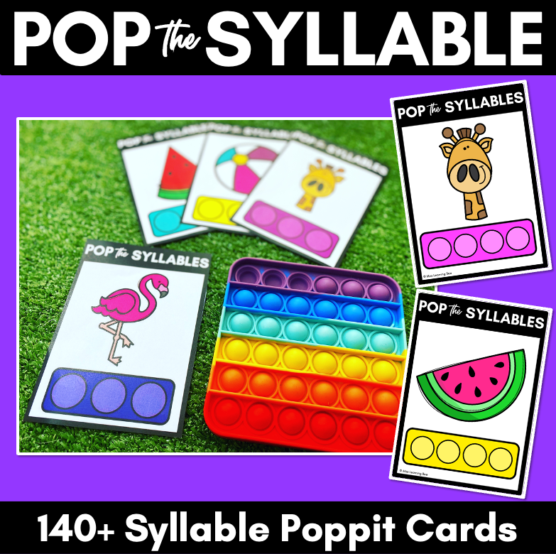 Syllable Poppit Task Cards