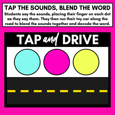 Tap & Drive Word Blending Templates
