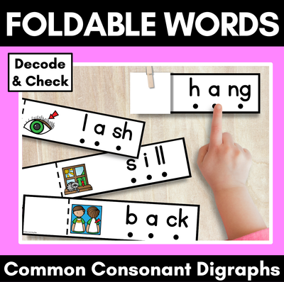 Consonant Digraph Foldable Words