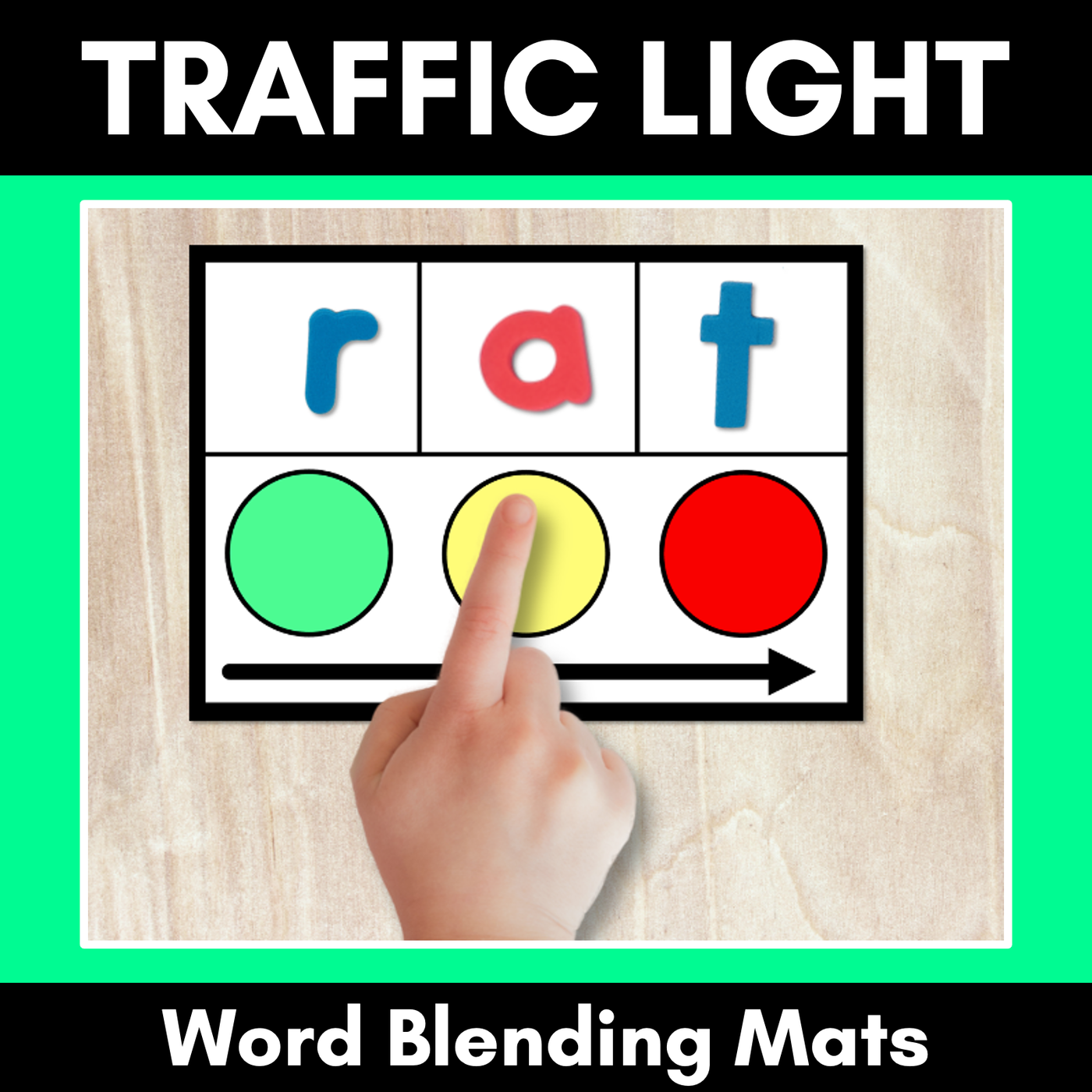 Traffic Light Word Blending Mats