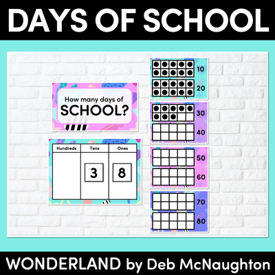 DAYS OF SCHOOL DISPLAY- The Wonderland Collection