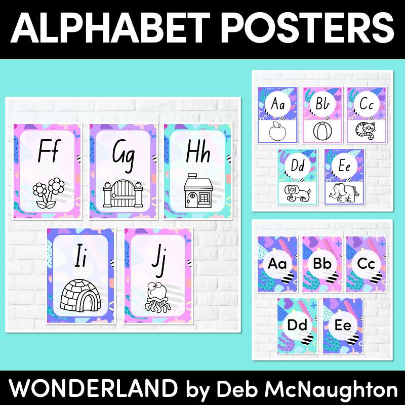 ALPHABET POSTERS - The Wonderland Collection