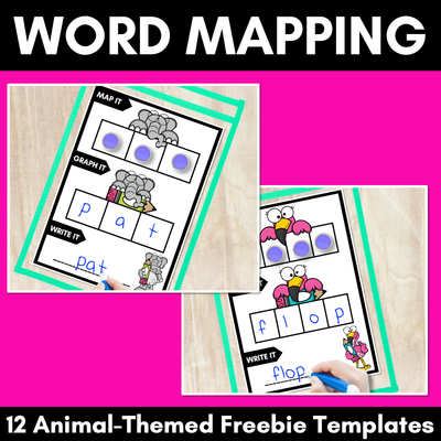 Animal Word Mapping Mats