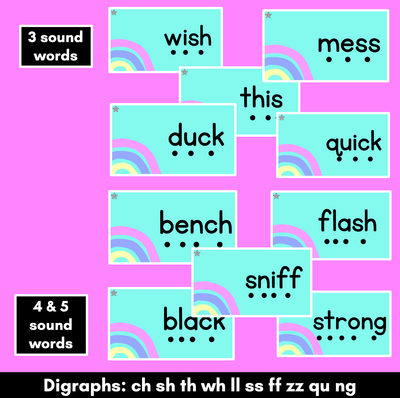 Sound Button Slides for Consonant Digraphs - Animated PowerPoint