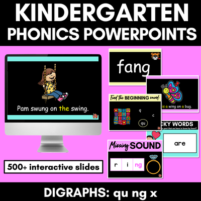 Phonics Powerpoint | QU NG X
