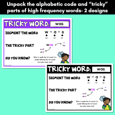 HEART WORD POSTERS - High Frequency Words with Tricky Spellings - FREEBIE