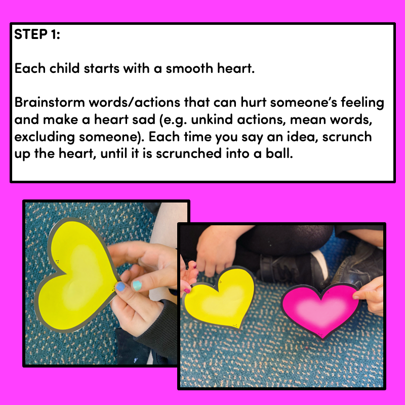 Wrinkled Hearts Kindness Activity