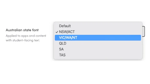 Aussie state fonts